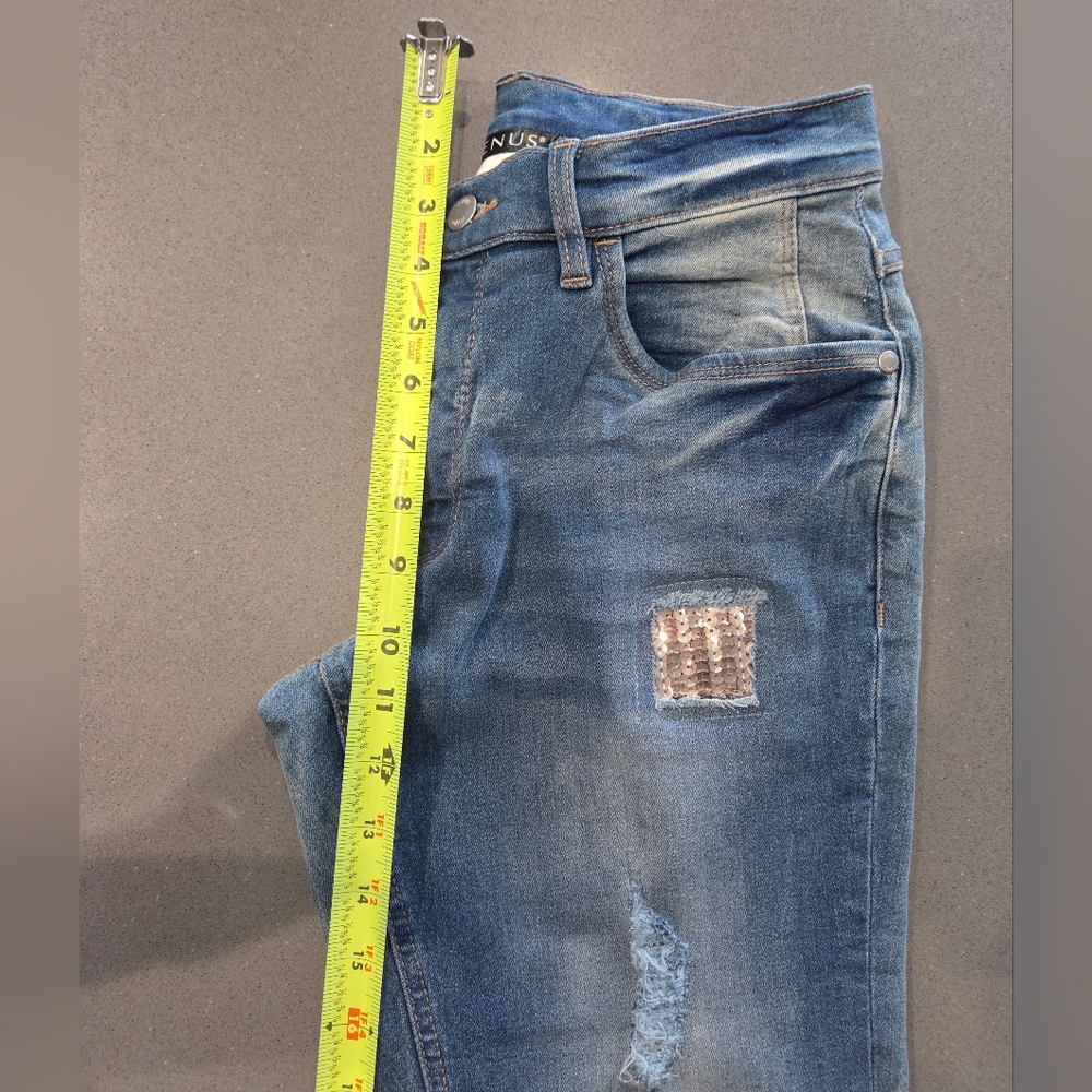 VENUS Light Blue Jeans With Sequins - Picture 11 of 11